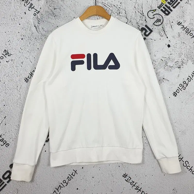 필라 FILA 빅로고 프린팅 맨투맨 크림 2200067